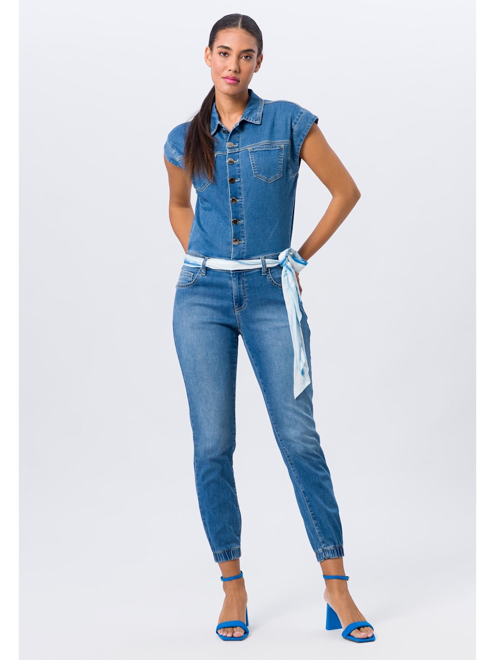 Damen Jeans-Overall | Mode