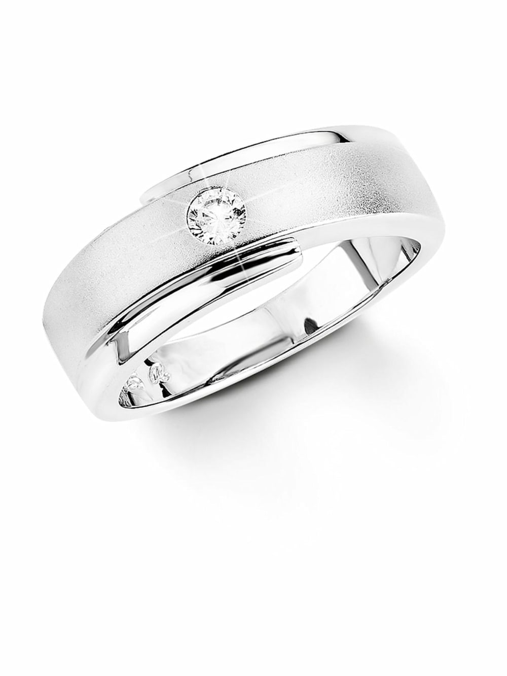 Silberring Ring aus 925 Sterling Silber und Zirkonia RG56 