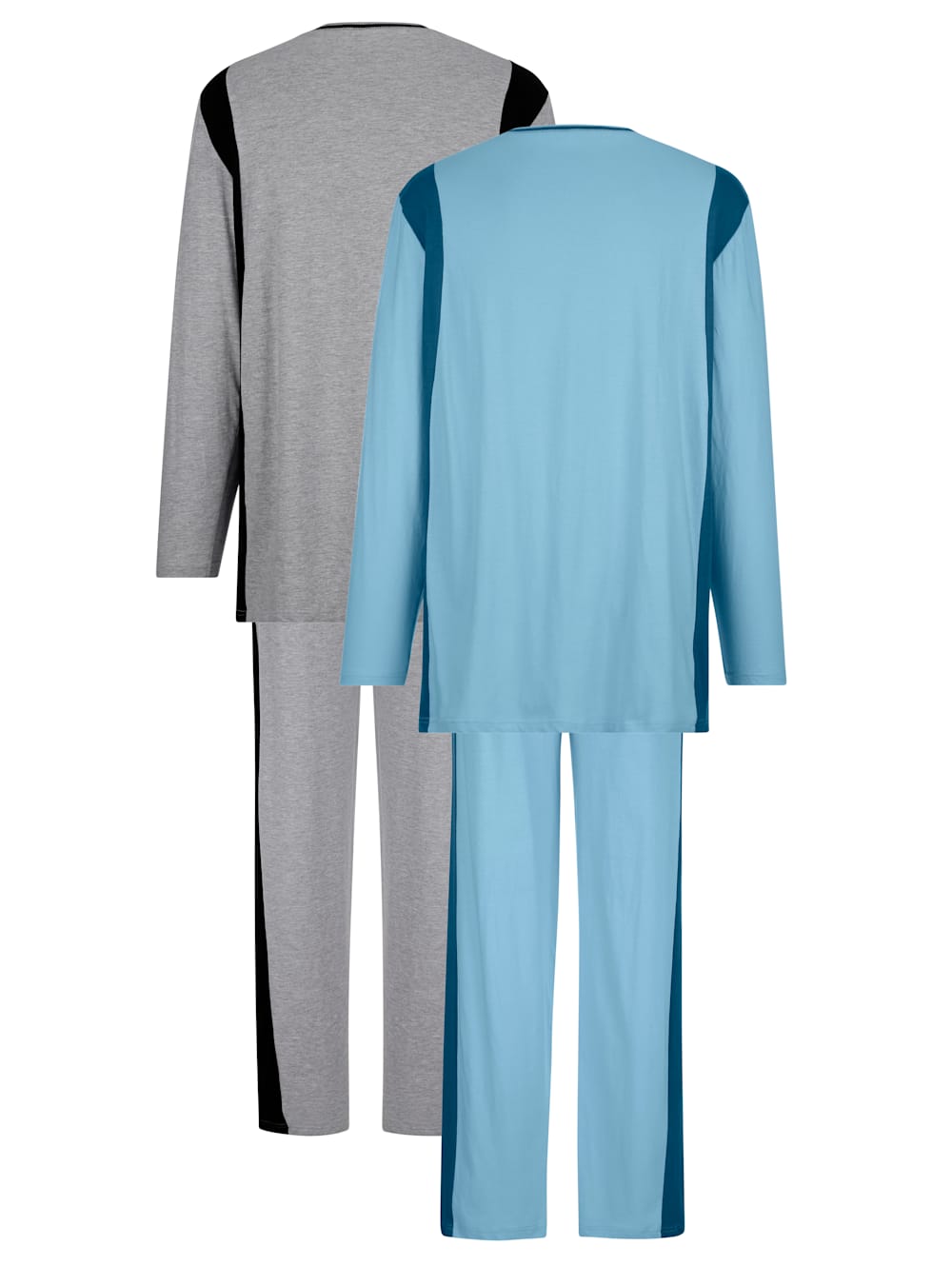 Pyjama's per 2 stuks met contrastkleurige | Babista