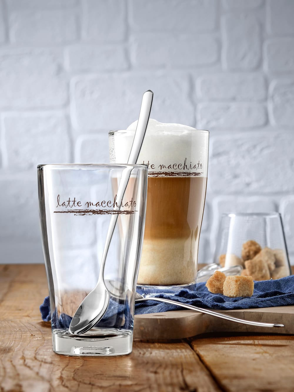 Latte Macchiato 4 Gläser mit Wabenstruktur WMF Honeycomb Design Set