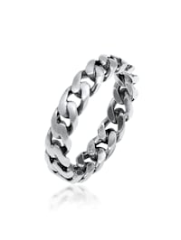 Ring Bandring Knoten Unendlich Twisted 925 Silber