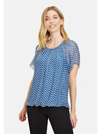Casual-Bluse mit Muster