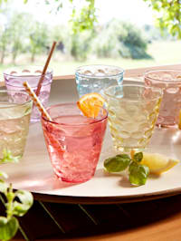 Lot de 6 verres à eau "Multicolore", 220 ml