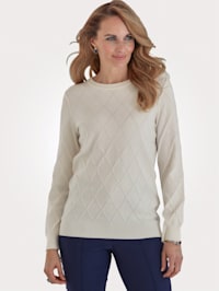 Jumper in a textured finish