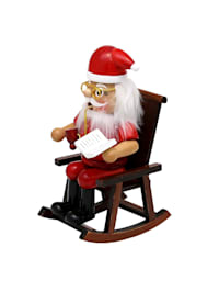 Holz Räuchermann Weihnachtsmann im Schaukelstuhl