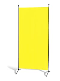 Stellwand 85 x 180 cm - Gelb - Paravent  Raumteiler Trennwand Sichtschutz