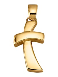 Kreuz-Anhänger in Silber 925, vergoldet