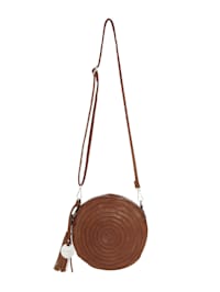 Shoulder bag with decorative tassel