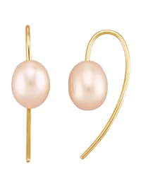 Boucles d'oreilles avec perles de culture blanches
