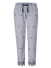 Pyjama-Hose mit Lochstickerei