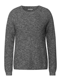 Pullover in Mouliné