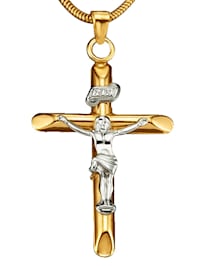 Pendentif "croix" en or jaune 585