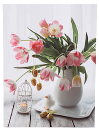 Tableau lumineux "Bouquet de tulipes"