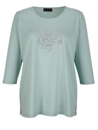 Shirt met rozenmotief
