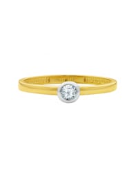 585 Gold Ring mit Zirkonia
