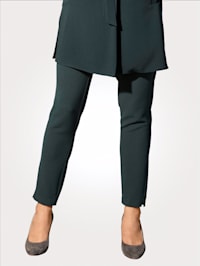Pull-on trousers with a tie belt