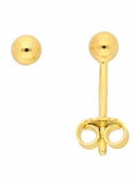 1 Paar  585 Gold Ohrringe / Ohrstecker Ø 3 mm