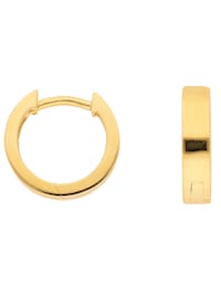 1 Paar  585 Gold Ohrringe / Creolen Ø 11,7 mm