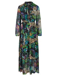 Maxi-Kleid mit tropischem Allover-Print – ANIWA