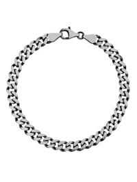 Armband – pansarlänk i oxiderat silver 925