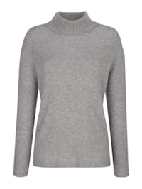 Roll neck jumper made from sustainable cashmere