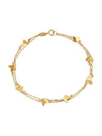 Armband - Schmetterlings - in Gelbgold 375