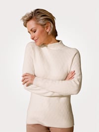 Jumper with a touch of cashmere