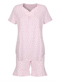 Pyjamas med romantiske blonder