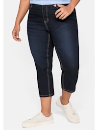 Jeans aus Baumwoll-Stretch, mit Kontrastnähten