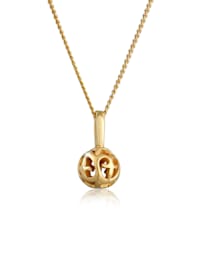 Halskette Ornament Kugel Romantisch Edel 585 Gelbgold