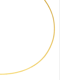 Flachpanzerkette in Gelbgold 333 50 cm