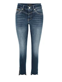 Jeans mit seitlichen Reißverschluss am Saum