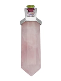Pendentif avec quartz rose