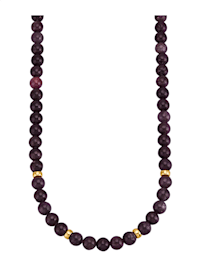 Halskette aus Rubin in Gelbgold 585
