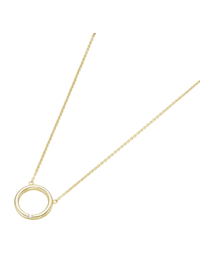 Collier kleiner Ring, mit Brillant, Gold 585
