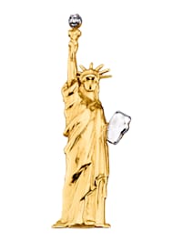 Pendentif "Statue de la liberté" en or jaune 375