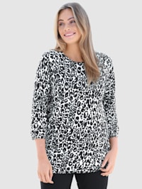 Pull-over à motif animalier