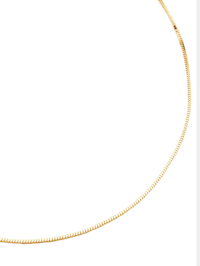 Chaîne maille serpent en or jaune 585, 45 cm
