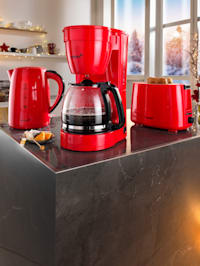 Kaffeeautomat 10118, für 12 Tassen, rot