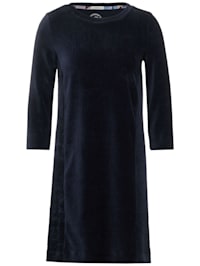 Cord Kleid in Unifarbe