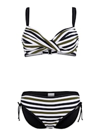 Bikini in a stylish striped design
