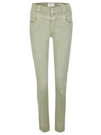 Jeans 'Skinny Button' in Coloured Denim