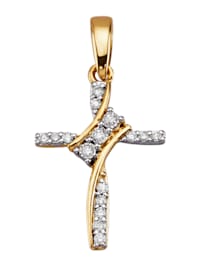Pendentif Croix avec diamants