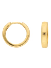1 Paar  585 Gold Ohrringe / Creolen Ø 15 mm