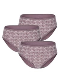 3 pack briefs in an allover floral print