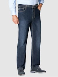 5-Pocket Jeans mit seitlichem Dehnbund