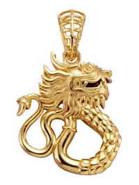 Drachen-Anhänger in Silber 925, vergoldet