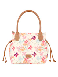 Handbag with a floral print