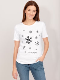 Shirt mit Schneeflocken