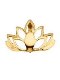 Pendentif Fleur de lotus en or jaune 375